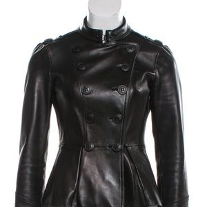 Black Burberry Prorsum leather jacket